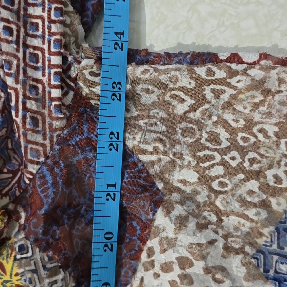 Cupio‎ Women’s Multicolor Patchwork Print Blouse … - image 11